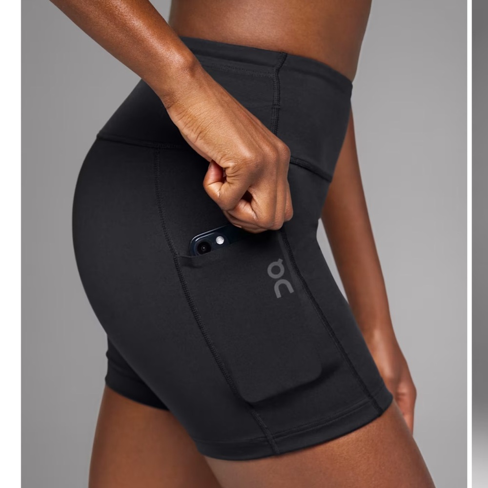 On Running Black Athletic Shorts Performance Fit